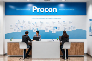 Consumidor utilizando o Procon para reembolso de cashback.