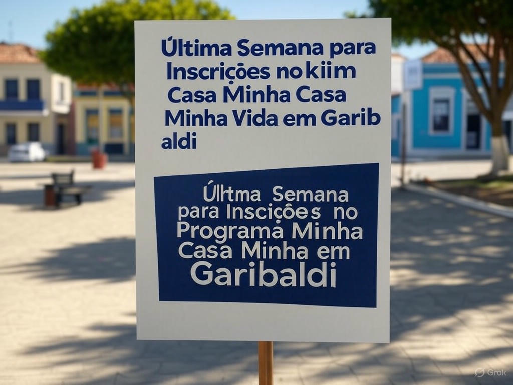 Última Semana para Inscrições no Programa Minha Casa Minha Vida em Garibaldi