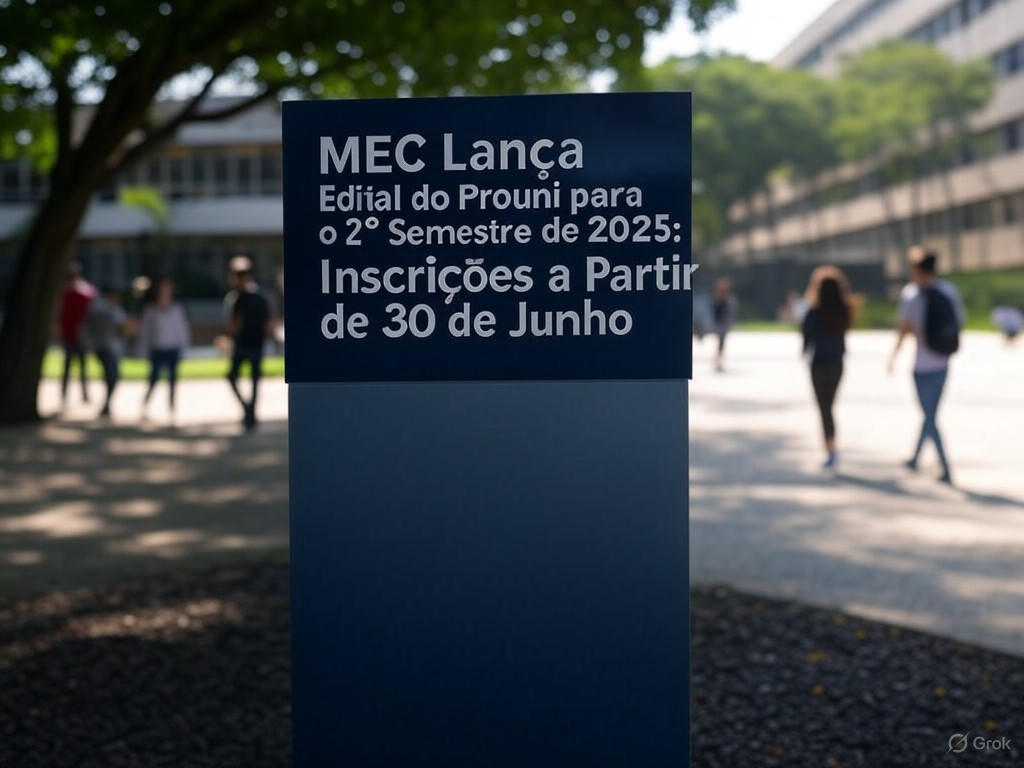 MEC Lança Edital do Prouni para o 2º Semestre de 2025: Inscrições a Partir de 30 de Junho
