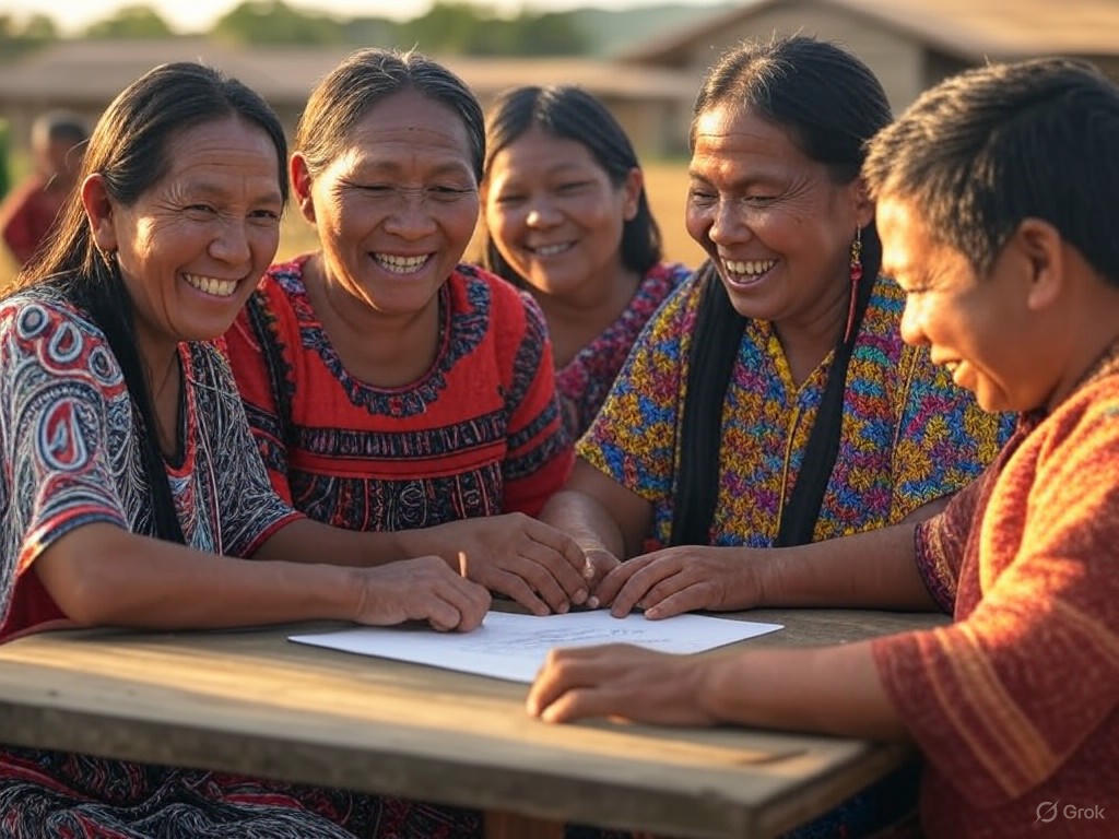 Famílias indígenas de Aquidauana assinam contratos para 34 novas moradias pelo Programa Oga Porã