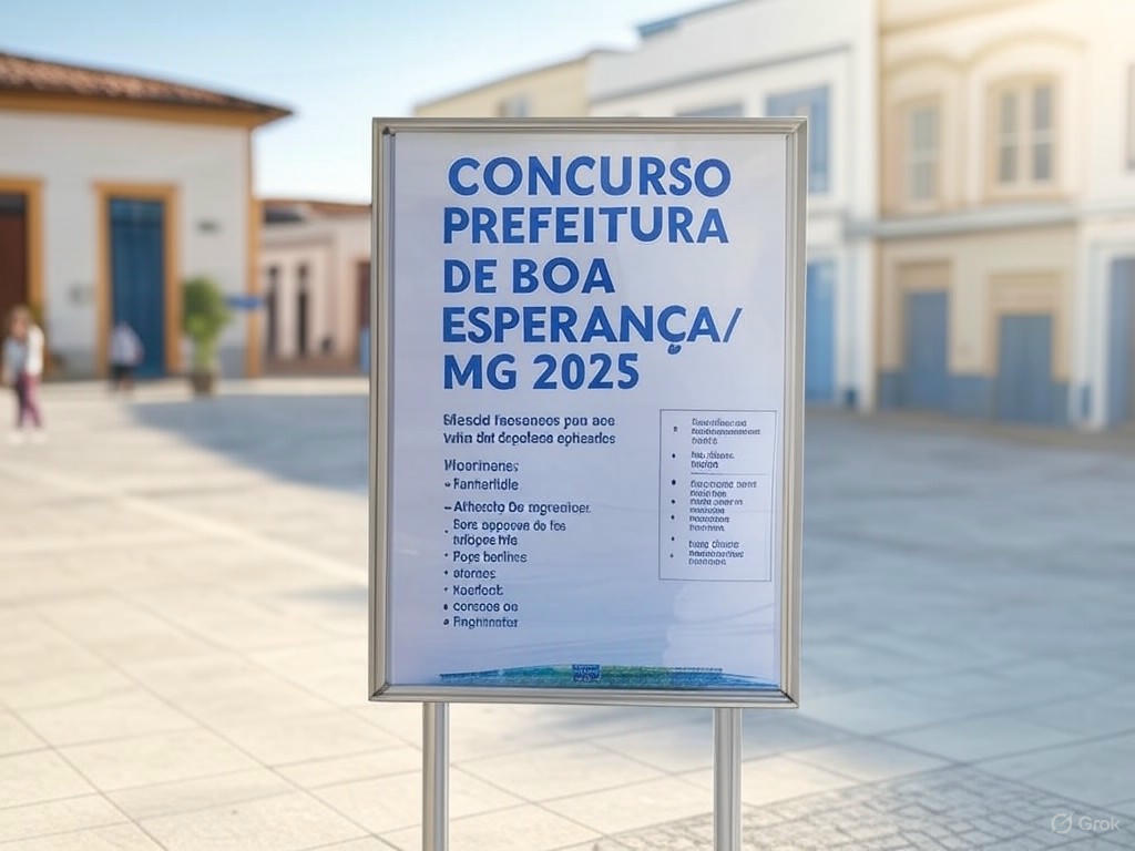 Concurso Prefeitura de Boa Esperança/MG 2025: Edital, Vagas, Inscrições e Dicas para Aprovação