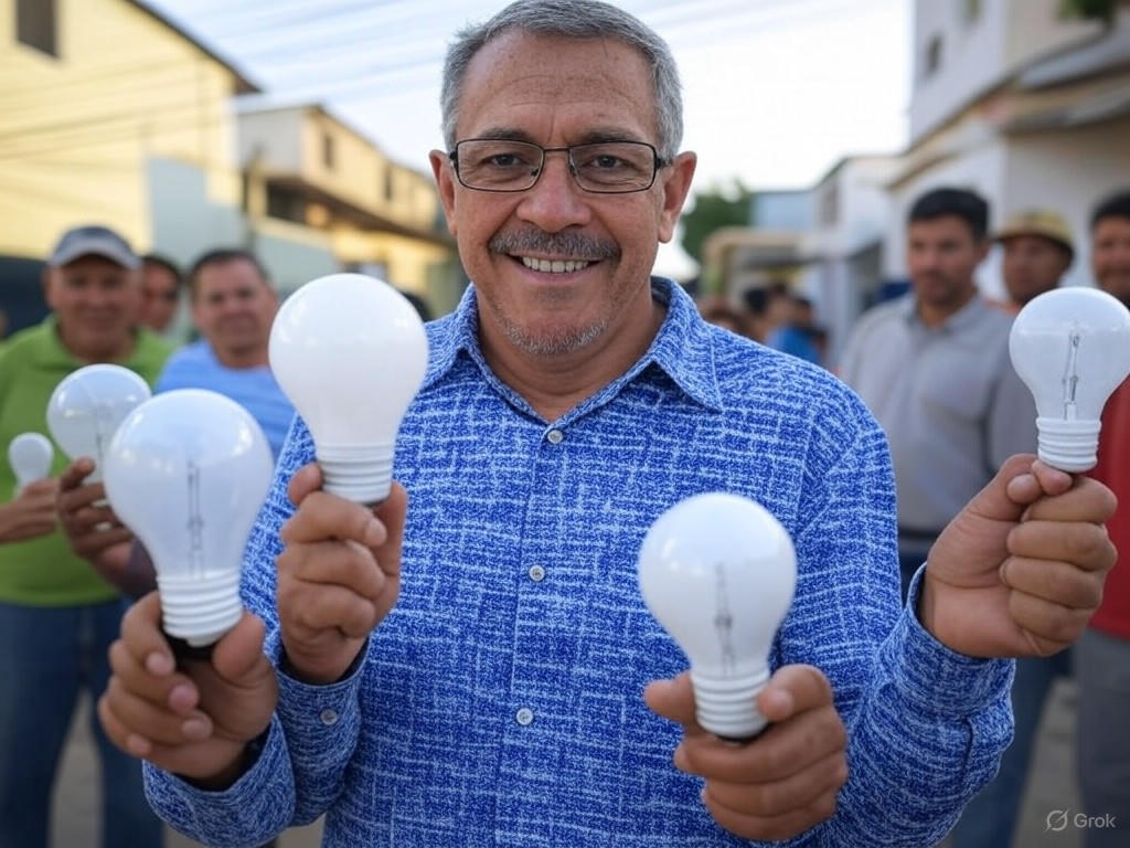 Projeto Nossa Energia: Trocas de Lâmpadas Gratuitas nos Bairros São Cristóvão e Nova Leopoldina em Leopoldina