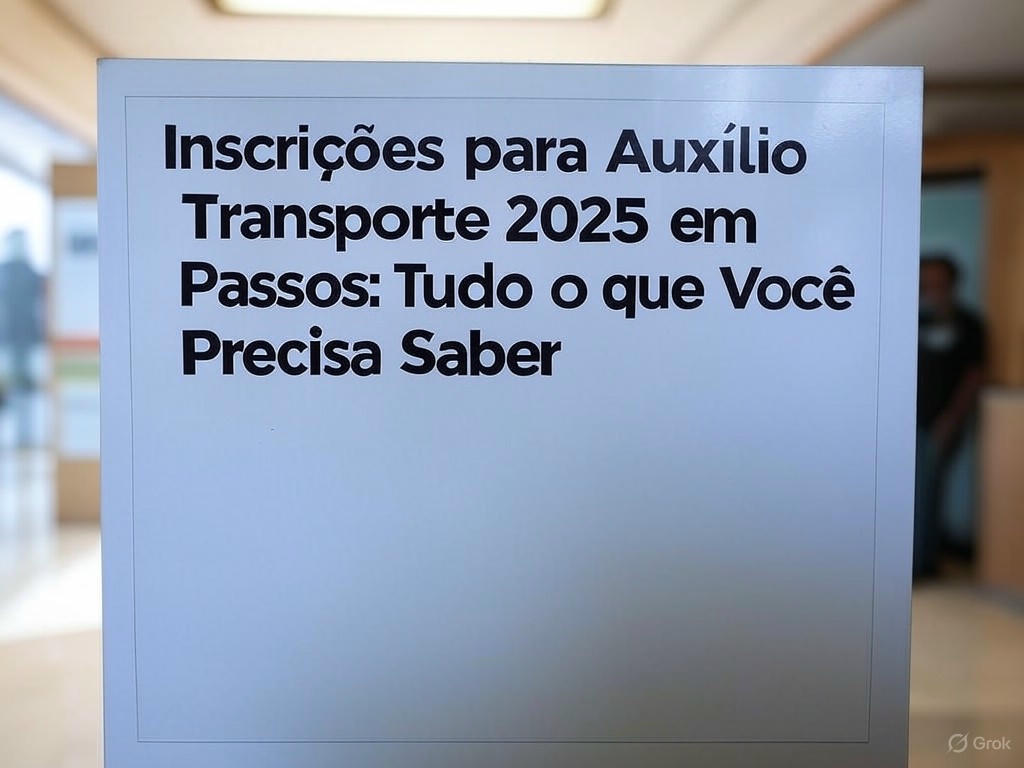 Inscrições para Auxílio Transporte 2025 em Passos: Tudo o que Você Precisa Saber