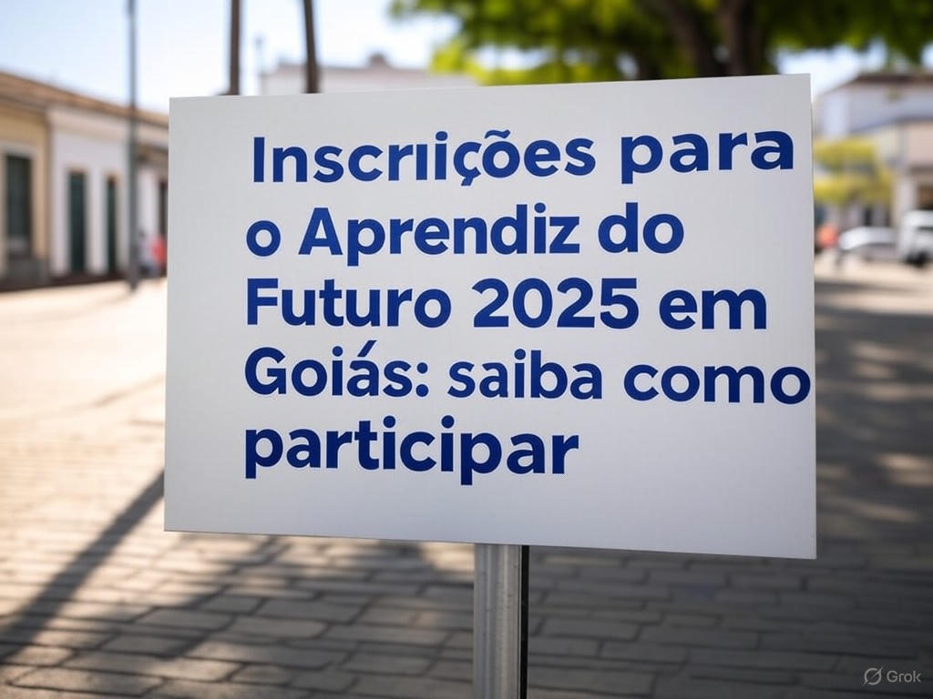 Inscrições para o Aprendiz do Futuro 2025 em Goiás: saiba como participar