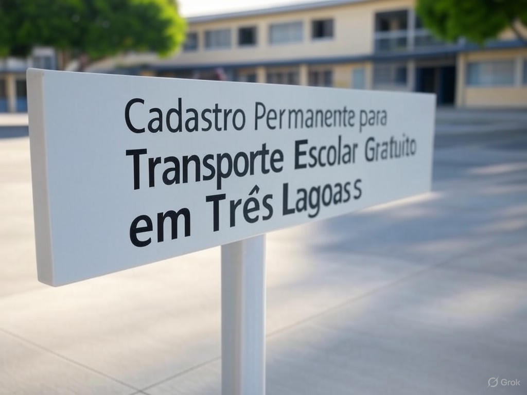 Cadastro Permanente para Transporte Escolar Gratuito em Três Lagoas