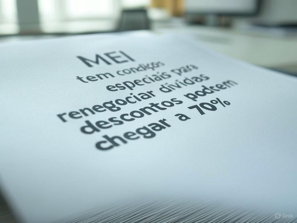 MEI tem condições especiais para renegociar dívidas: descontos podem chegar a 70%