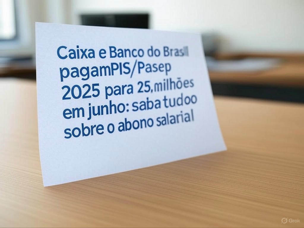 Caixa e Banco do Brasil pagam PIS/Pasep 2025 para 25,8 milhões em junho: saiba tudo sobre o abono salarial