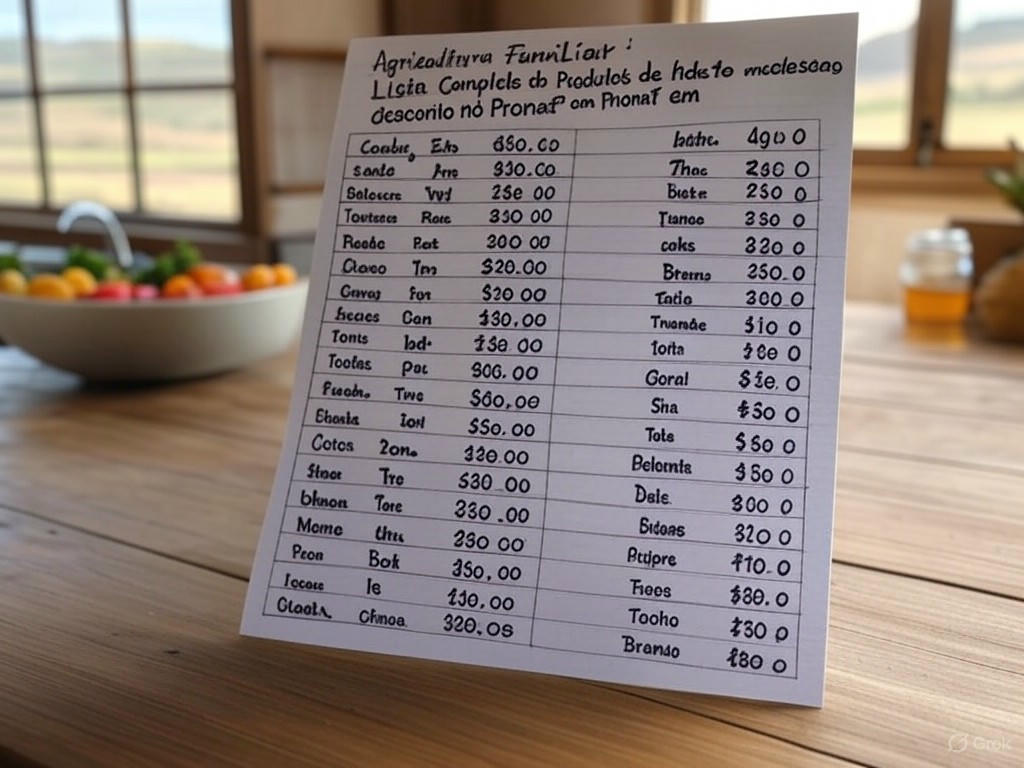 Agricultura Familiar: Lista Completa de Produtos com Desconto no Pronaf em Junho