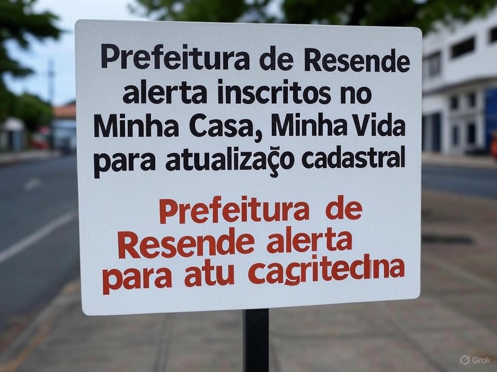 Prefeitura de Resende alerta inscritos no Minha Casa, Minha Vida para atualização cadastral