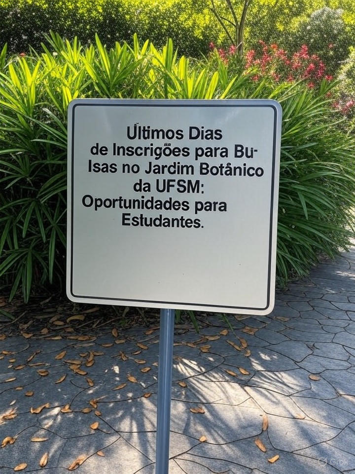 Últimos Dias de Inscrições para Bolsas no Jardim Botânico da UFSM: Oportunidades para Estudantes