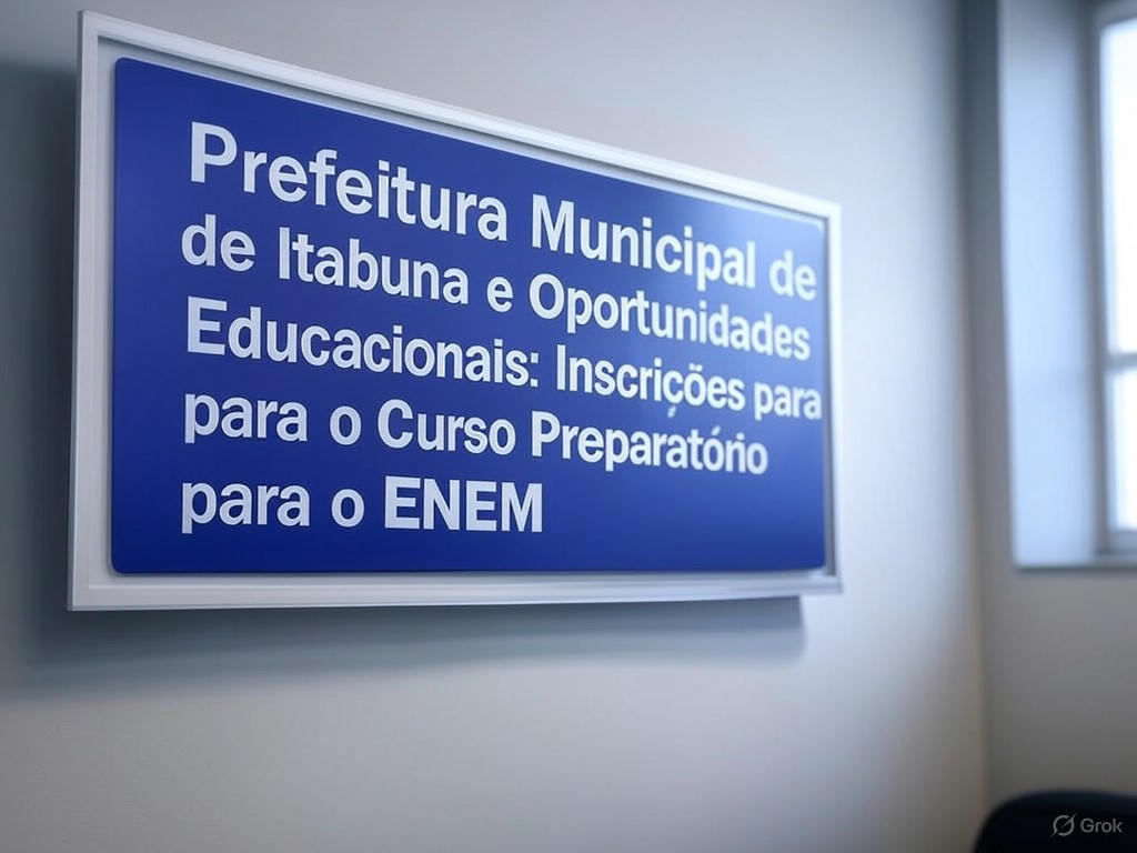 Prefeitura Municipal de Itabuna e Oportunidades Educacionais: Inscrições para o Curso Preparatório para o ENEM