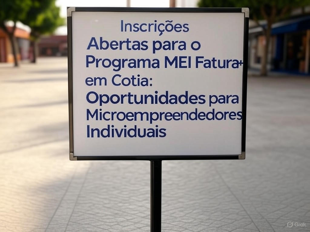 Inscrições Abertas para o Programa MEI Fatura+ em Cotia: Oportunidades para Microempreendedores Individuais