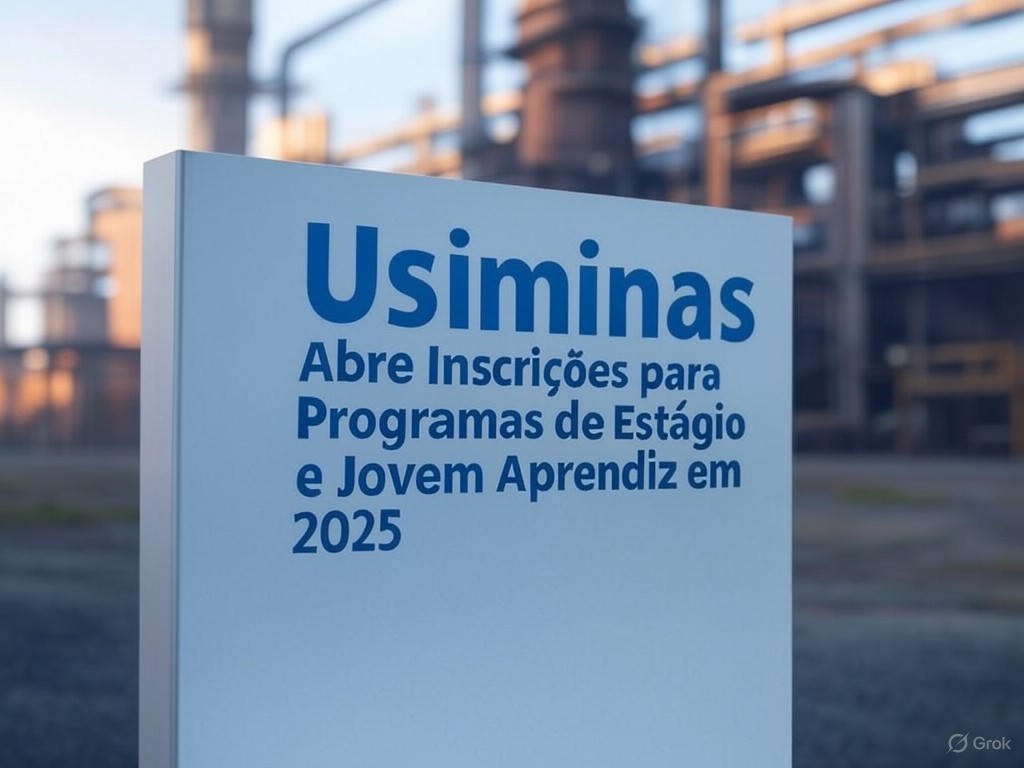 Usiminas Abre Inscrições para Programas de Estágio e Jovem Aprendiz em 2025
