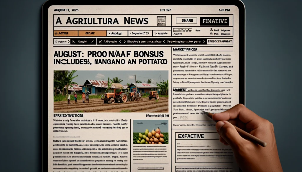 Agosto: Bônus do Pronaf Inclui Arroz, Manga e Batata Até 9 de Setembro