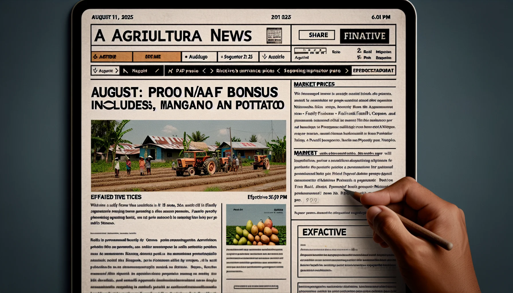 Agosto: Bônus do Pronaf Inclui Arroz, Manga e Batata Até 9 de Setembro