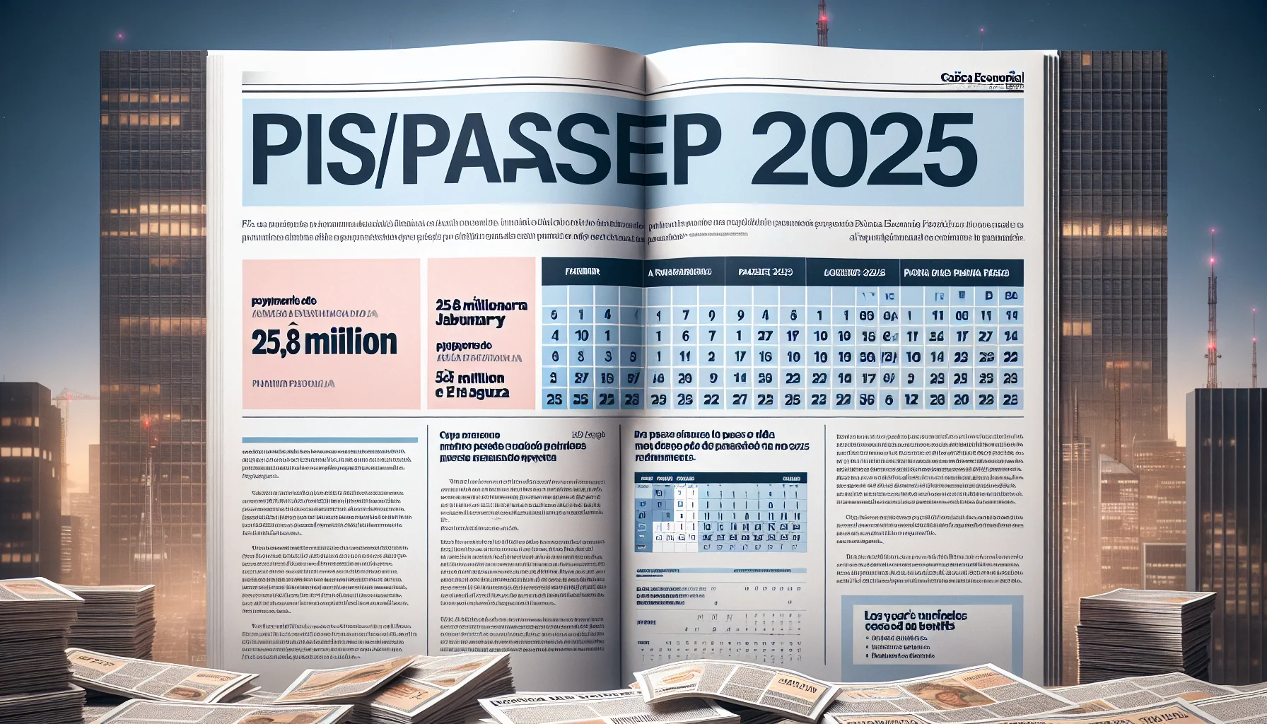 Calendário de Pagamentos do PIS/Pasep 2025