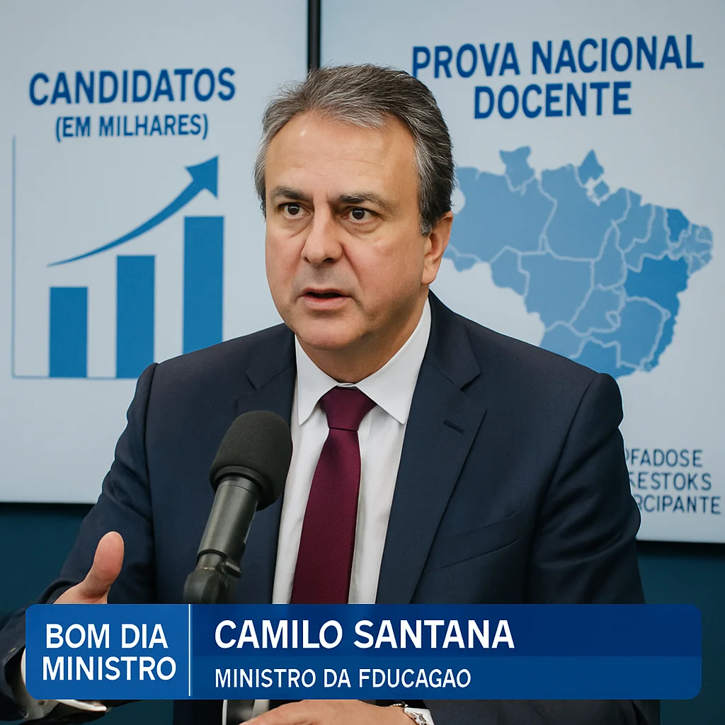 Camilo Santana confirma 1,1 mi de inscrições na 1ª Prova Nacional Docente