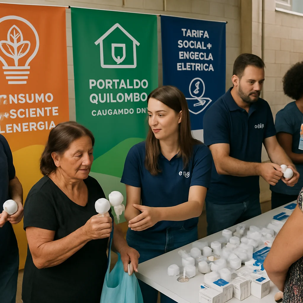 A Enel promove sábado (23) troca gratuita de lâmpadas LED em Caucaia do Alto