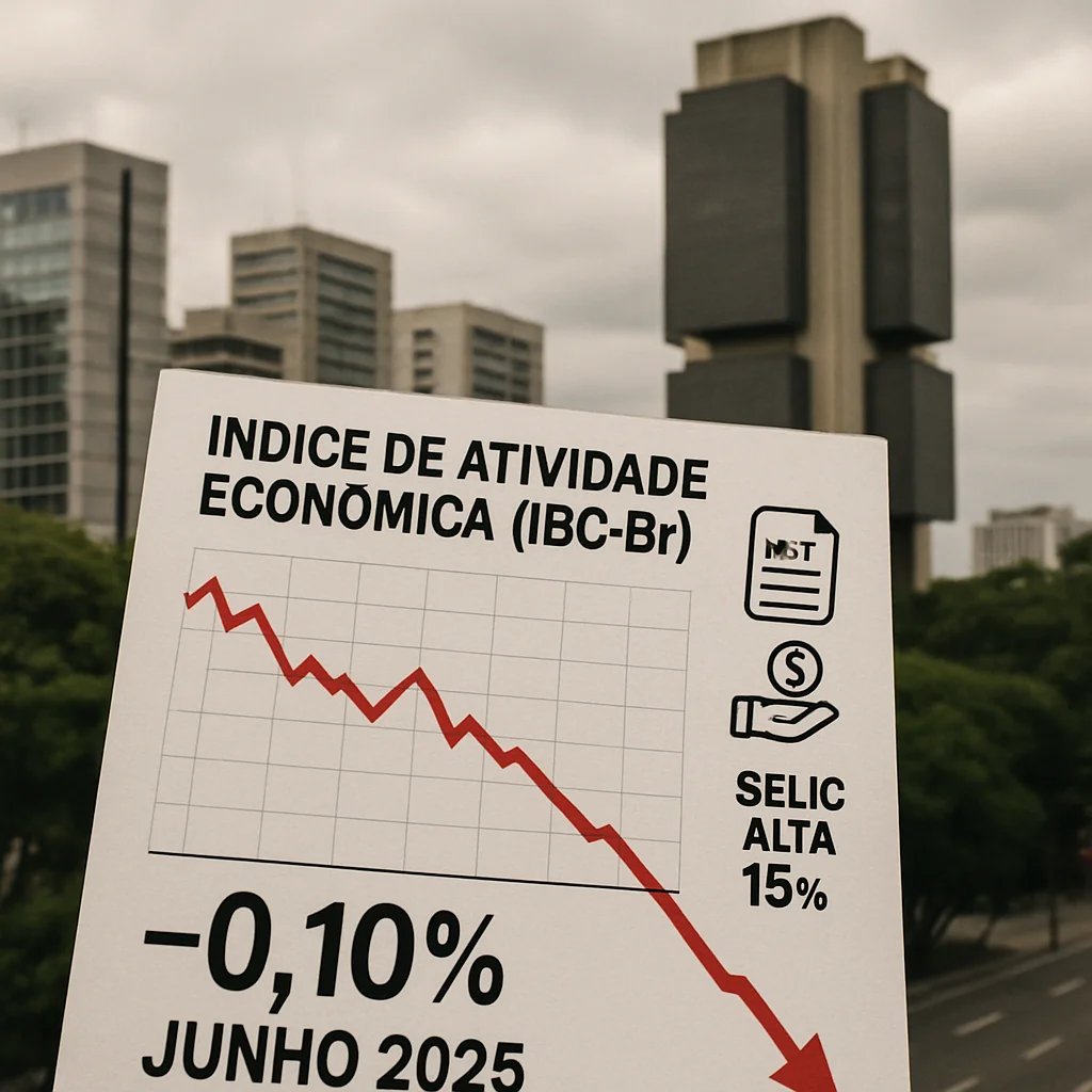 IBC-Br cai 0,10% em junho de 2025: impacto no MEI e economia brasileira