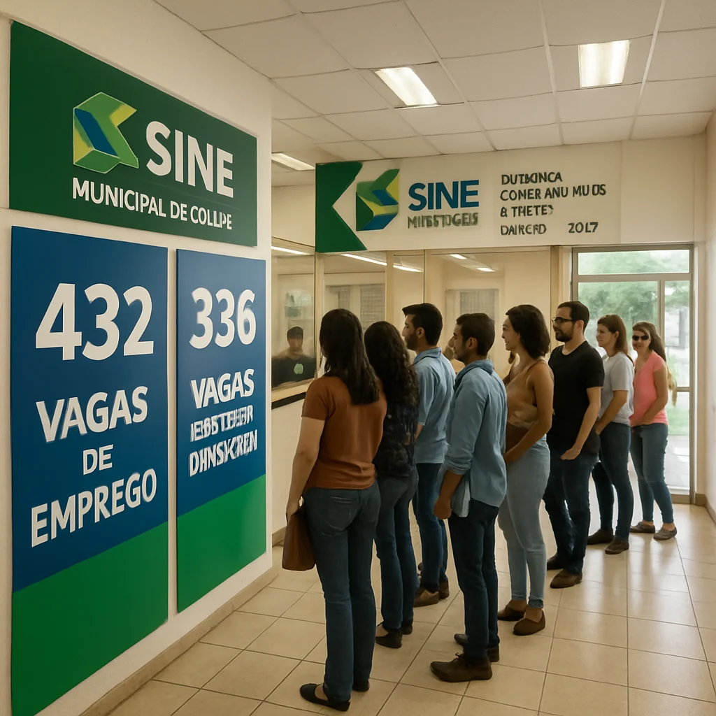 Sine de Cuiabá oferece 432 vagas; 336 sem experiência em agosto 2025