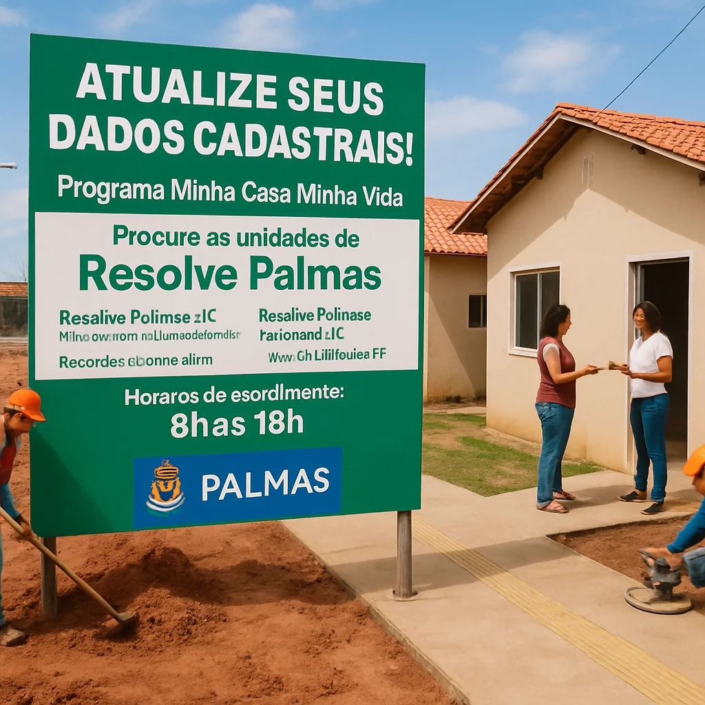 Atualização do Cadastro Habitacional em Palmas para Minha Casa Minha Vida