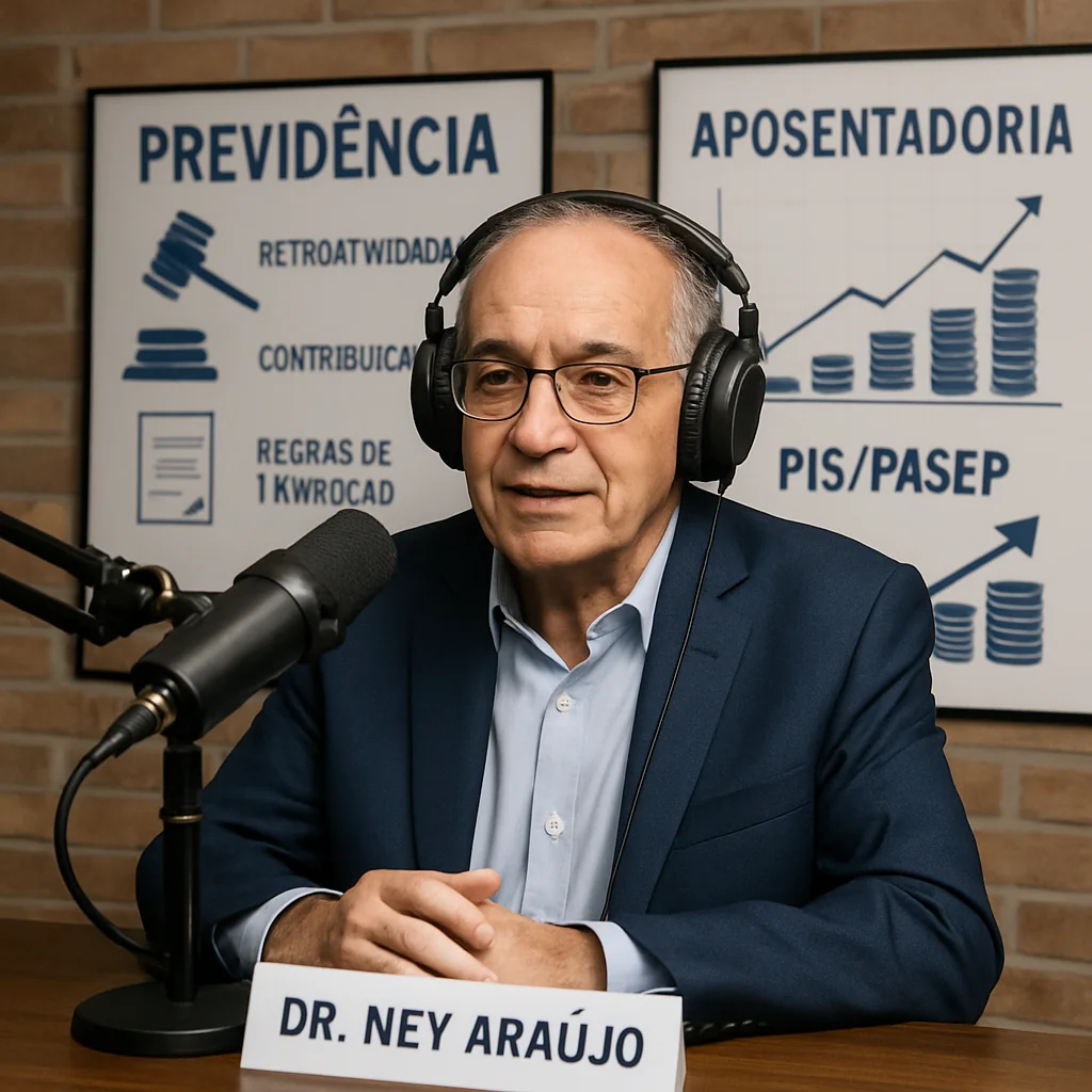 Podcast Notícia Desvendando a Previdência: Dr. Ney Araújo Esclarece Dúvidas sobre Aposentadoria e PIS/PASEP