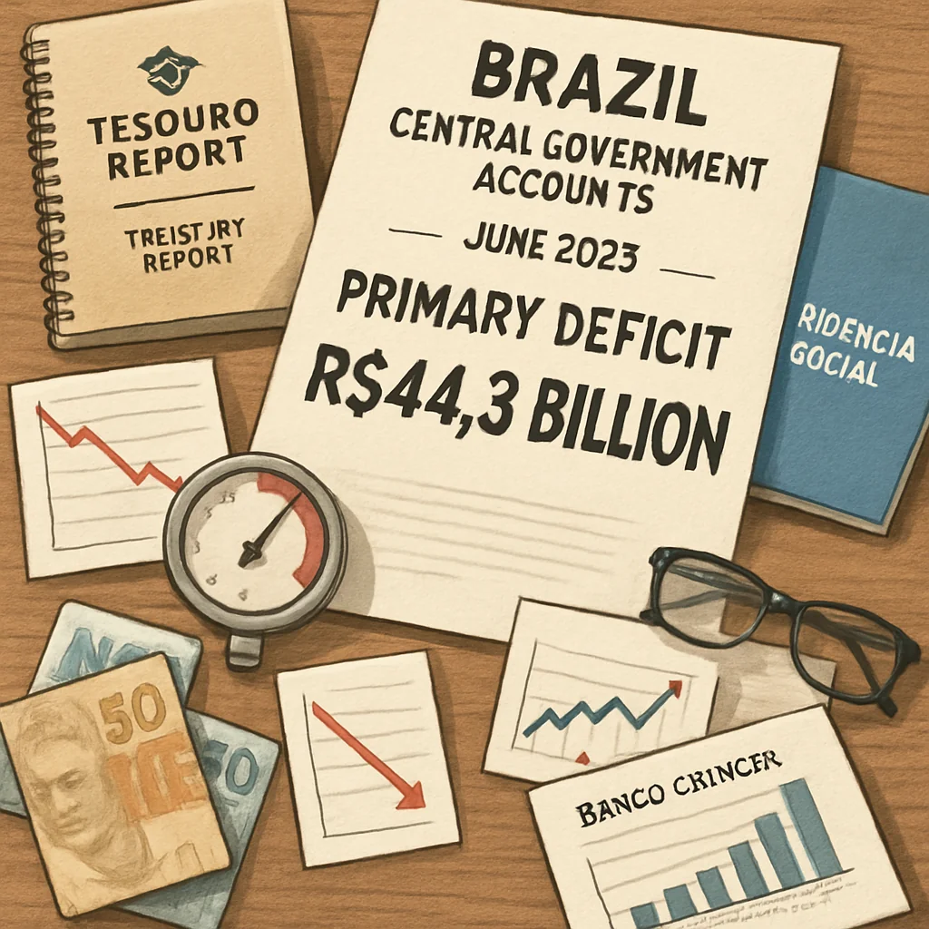 Déficit Primário de R$44,3 bi em Junho de 2025: Impactos e Desafios Fiscais
