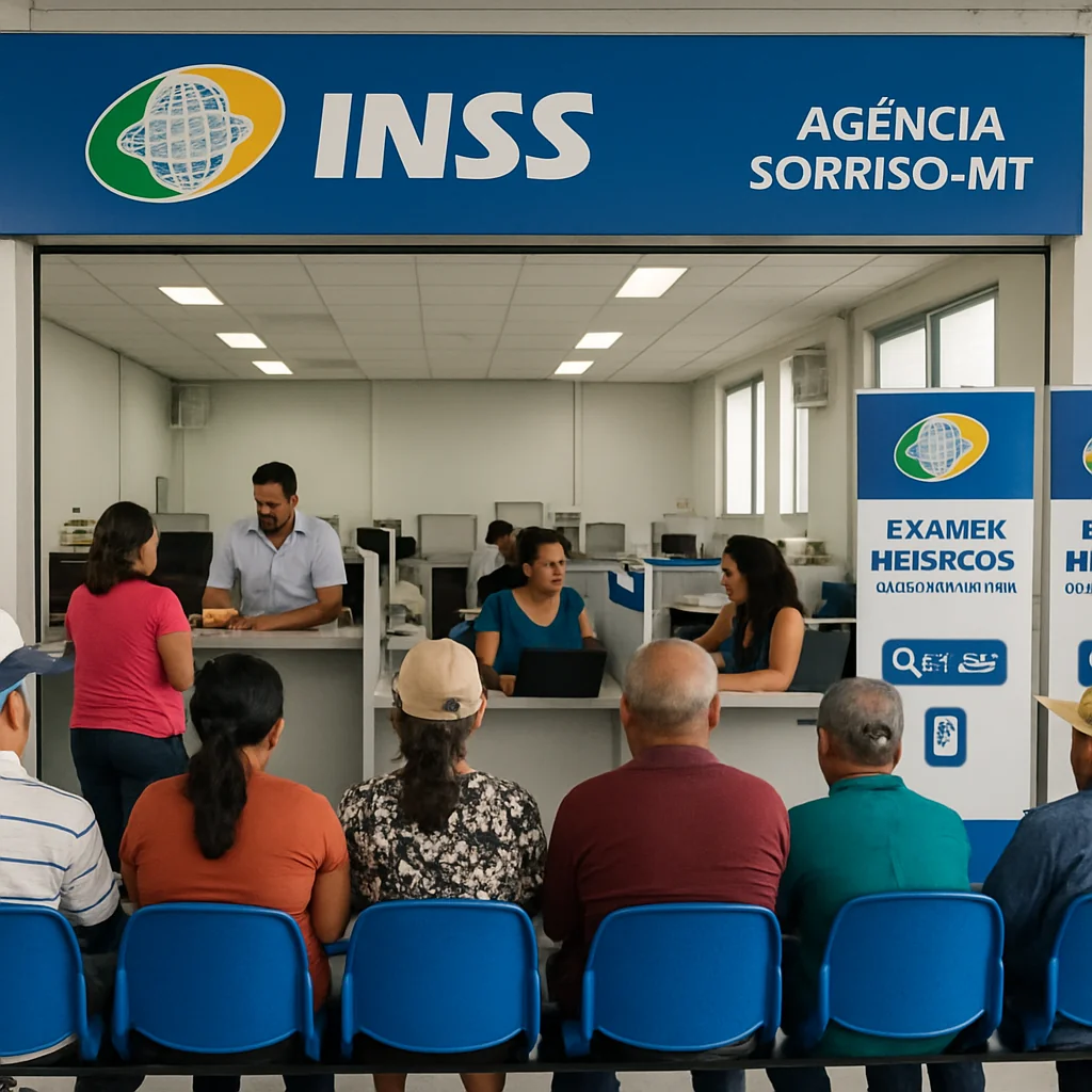 Notícias ATENDIMENTO INSS em Sorriso-MT: 100 vagas para perícias médicas em 15 e 16 de agosto