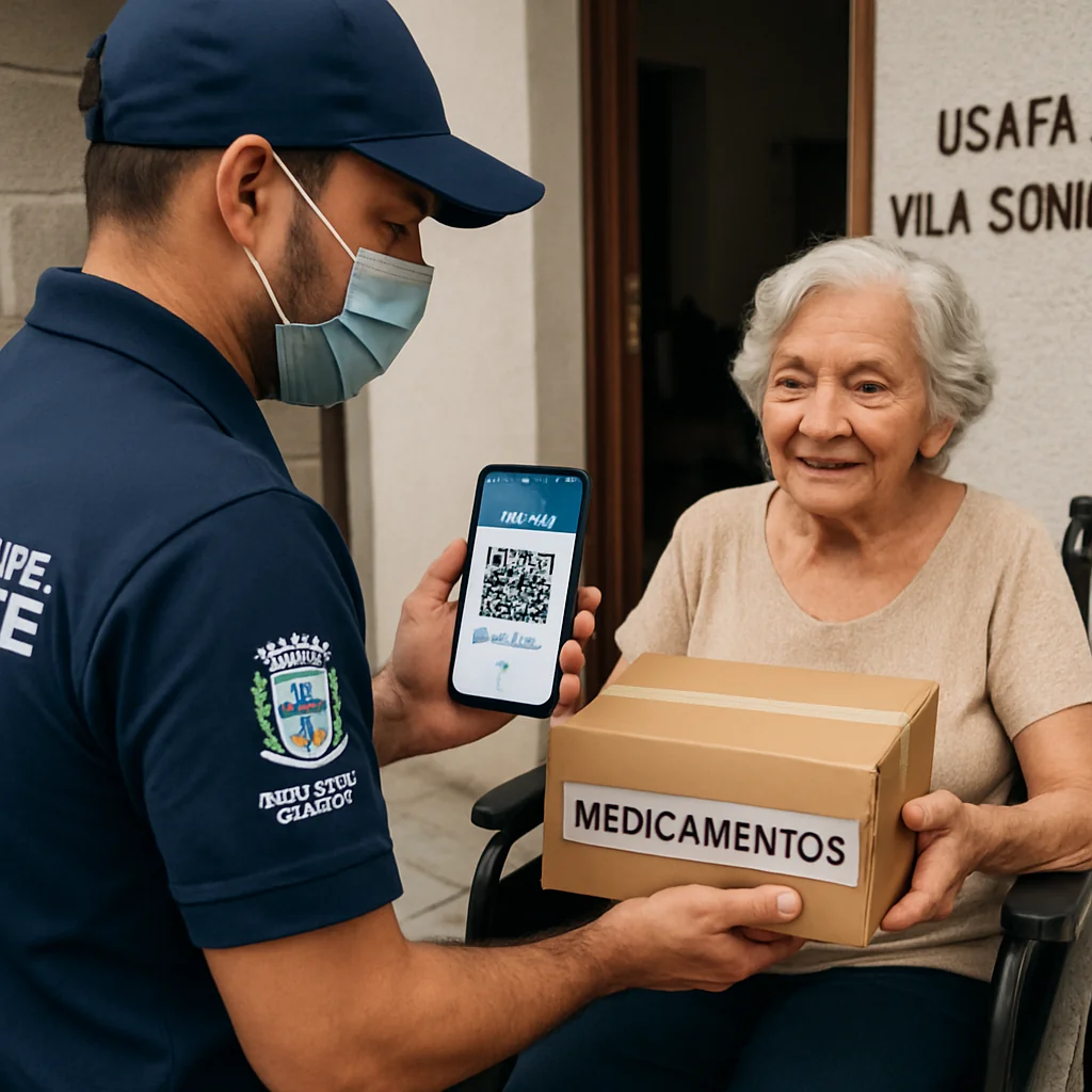Iniciativa pioneira: entrega de remédios a domicílio em Praia Grande