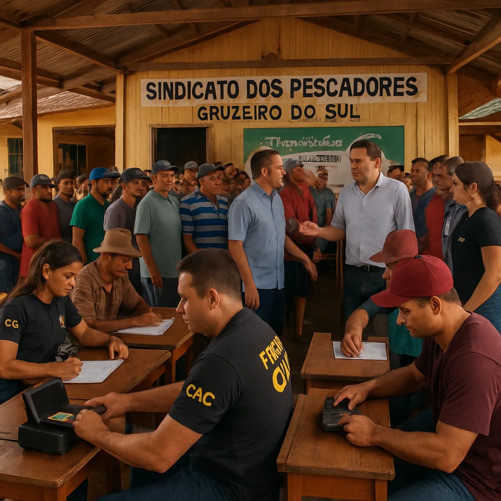 Força-tarefa da Polícia Civil do Acre em Cruzeiro do Sul para emissão da nova carteira de identidade