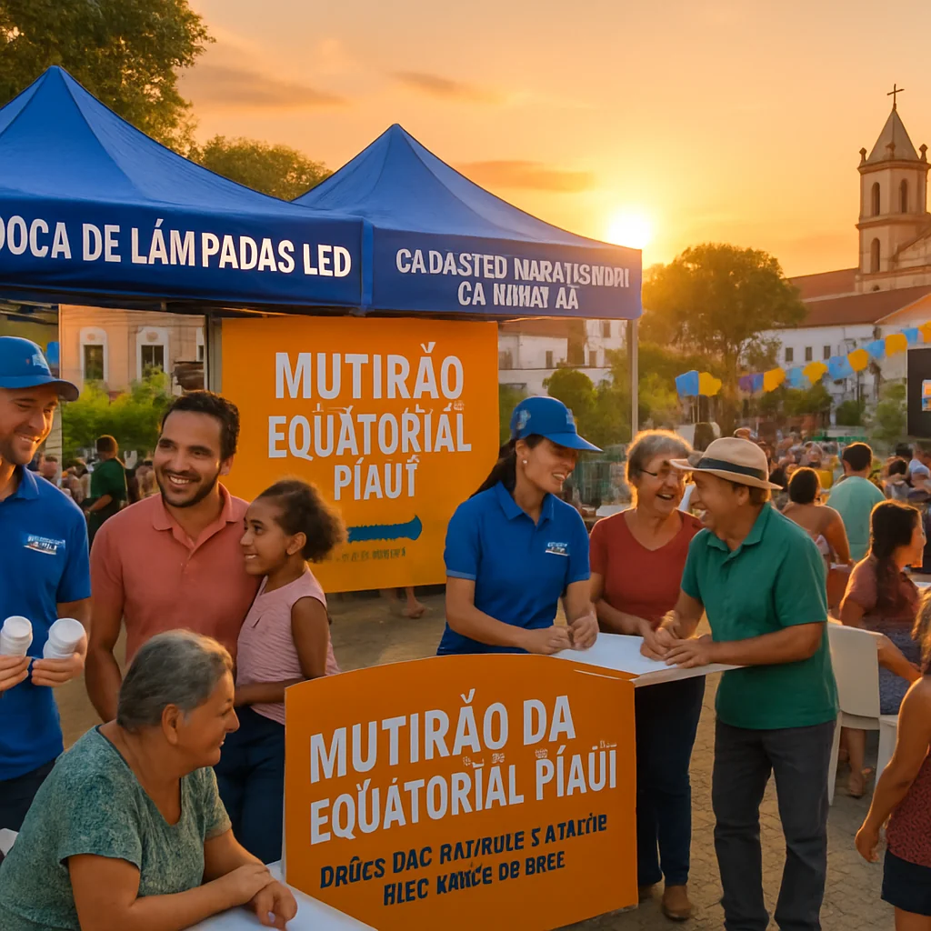 Mutirão da Equatorial Piauí em Oeiras: Serviços e Cinema em 18/08/2025