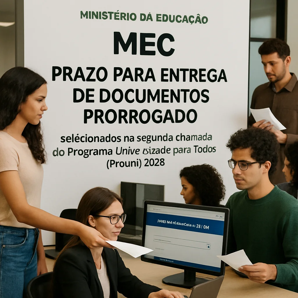MEC Prorroga Prazo para Entrega de Documentos Segunda Chamada Prouni 2025