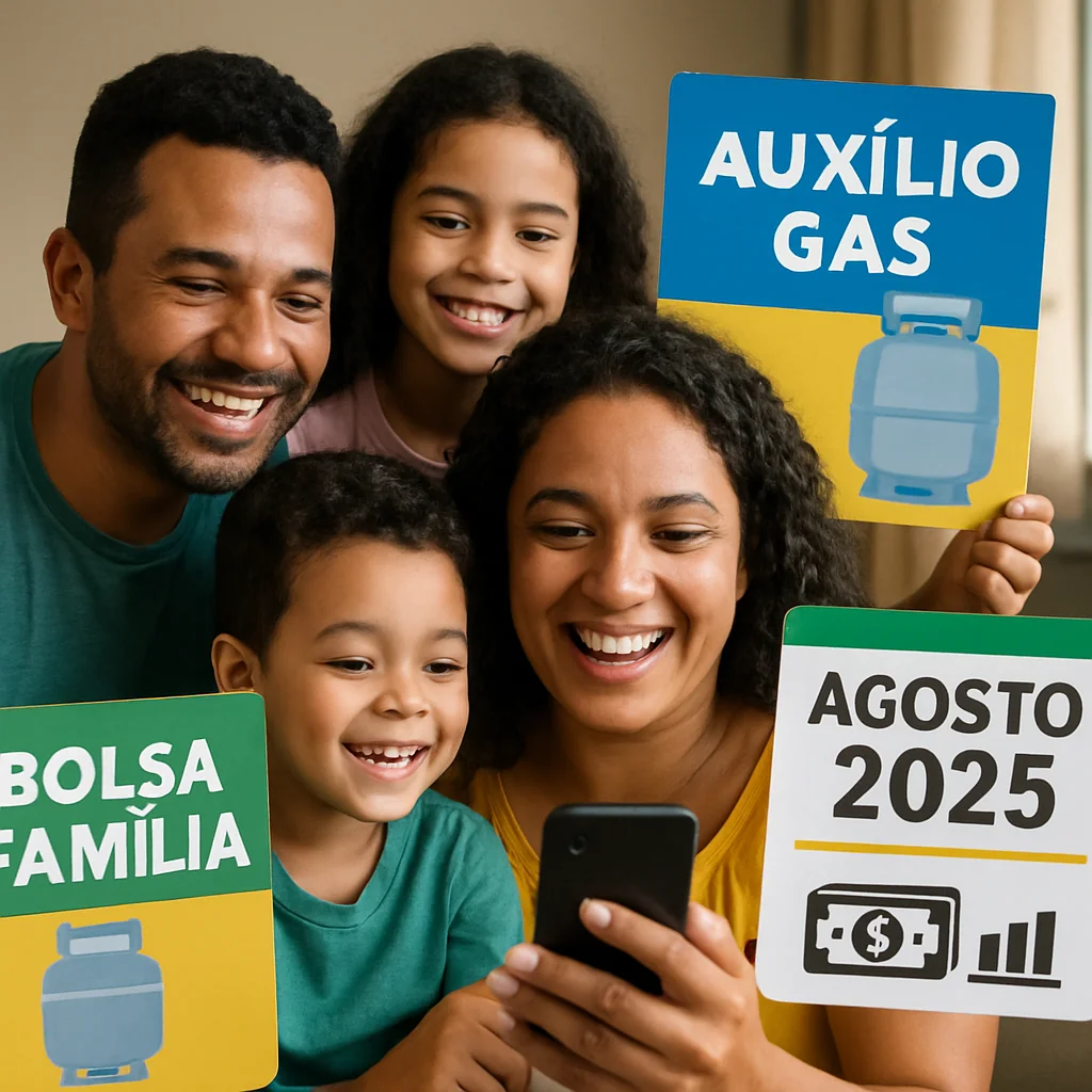 Agosto 2025: Bolsa Família e Auxílio Gás pagos juntos, veja datas e regras