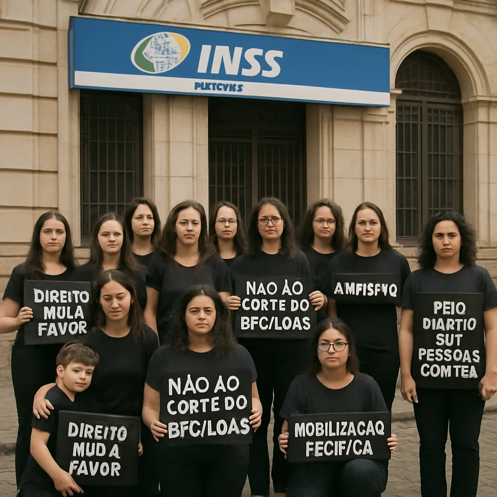 Rafaela Stark e o Ato Contra Cortes do BPC para Autistas em Pelotas