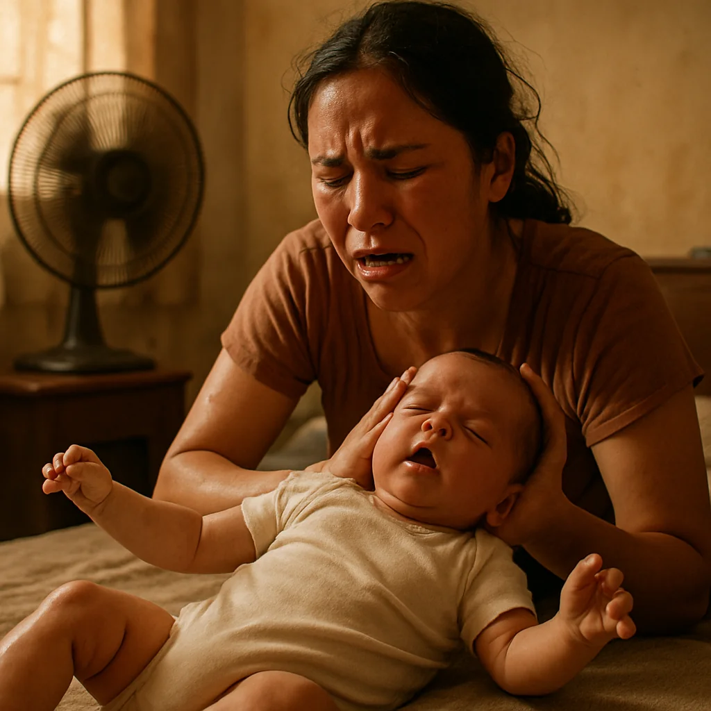 Quando Jake, com 5 meses, teve convulsões agravadas pelo calor