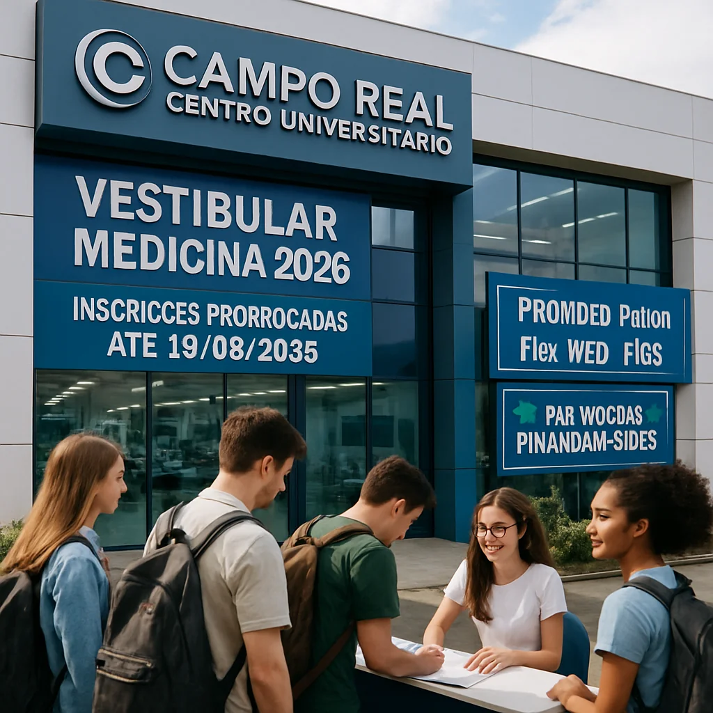 Vestibular Medicina Campo Real 2025: Inscrições Prorrogadas até 19/08