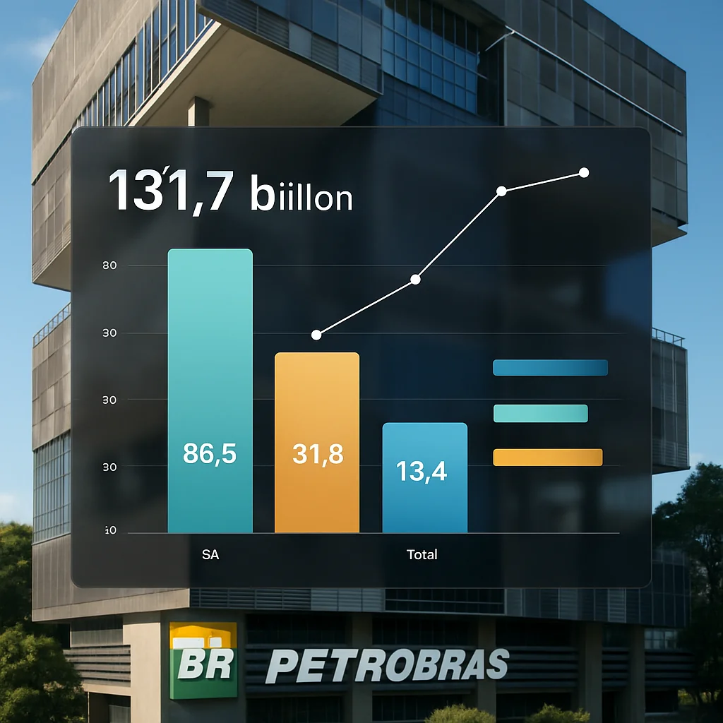 Petrobras recolhe R$ 131,7 bilhões no 1º semestre de 2025: Relatório fiscal detalhado