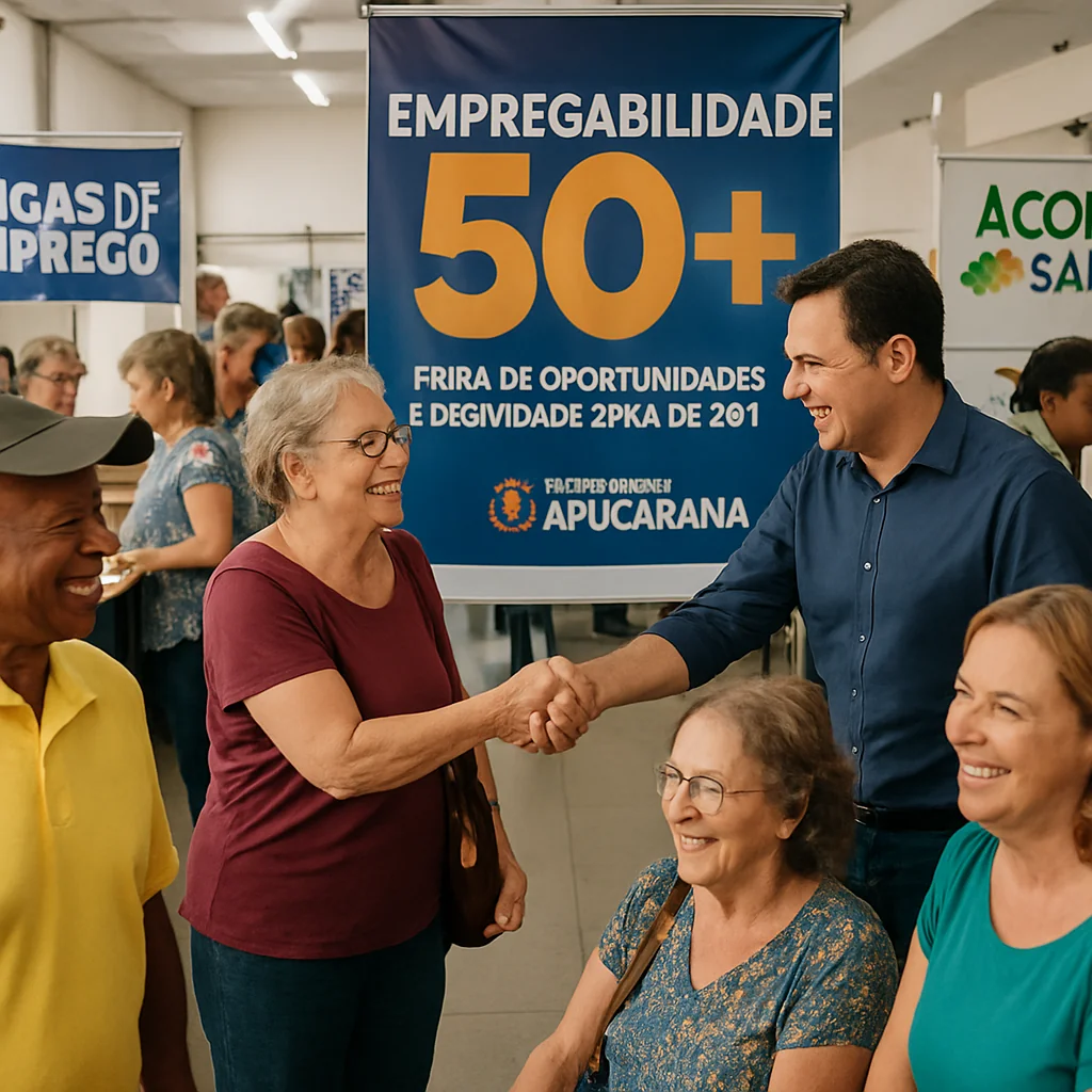 Prefeitura de Apucarana promove Feirão Empregabilidade 50+ em 12/8