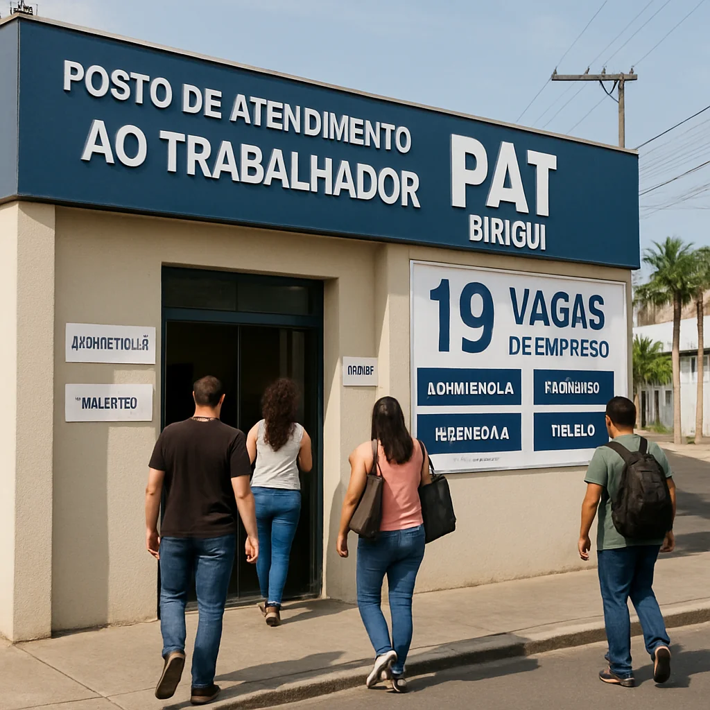 PAT de Birigui anuncia 19 novas vagas em 14 áreas variadas