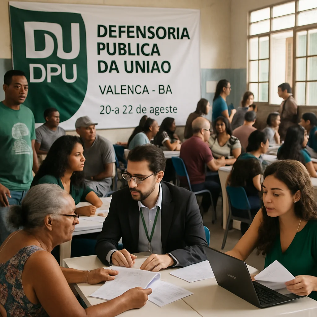 Mutirão Itinerante da DPU em Valença: Direitos e Assistência Gratuita