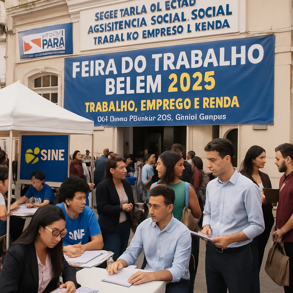 Feirão de Emprego em Belém 2025: Governo do Pará oferece vagas e serviços