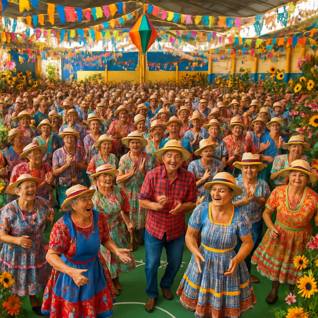 Idosos de Paraguaçu brilham na Festa Agostina em Cabo Verde