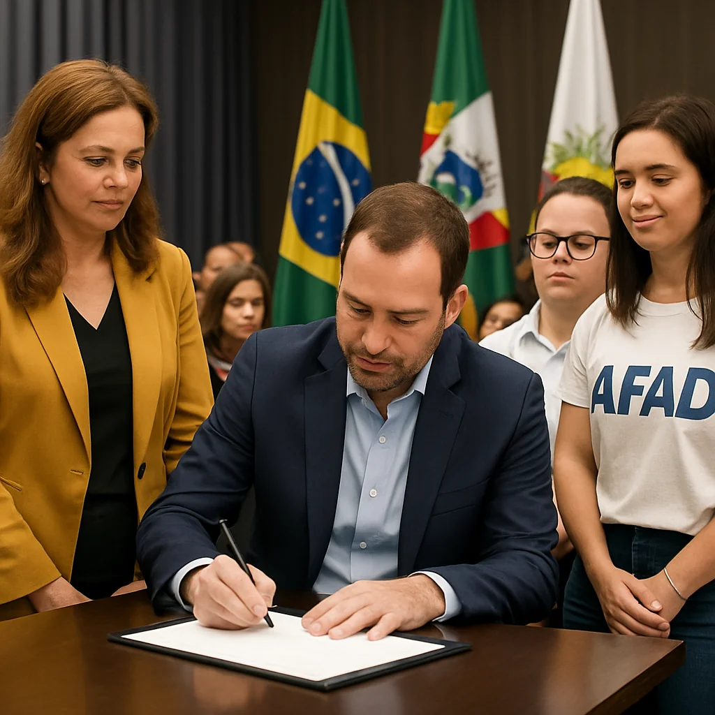 Prefeito Leandro Balardin Assina Termo de Fomento com AFAD para Projeto Dança Comigo