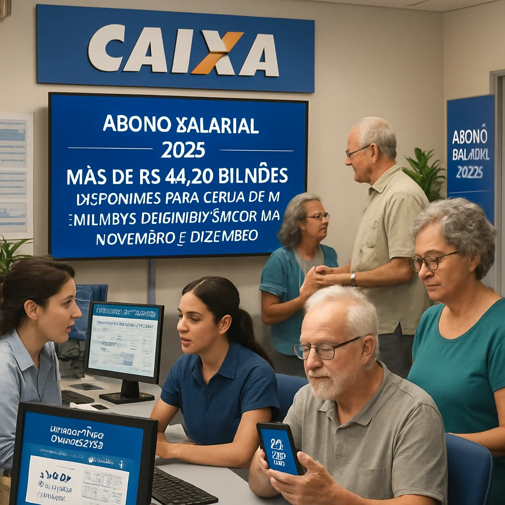 Caixa paga Abono Salarial 2025 para nascidos em nov e dez: R$ 4,24 bi em 15/06