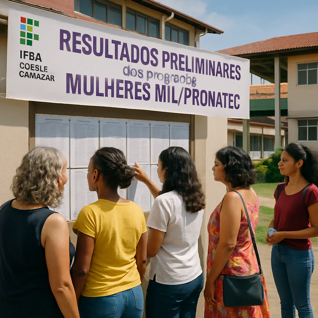 IFBA Campus Camaçari divulga resultado preliminar dos cursos do Programa Mulheres Mil