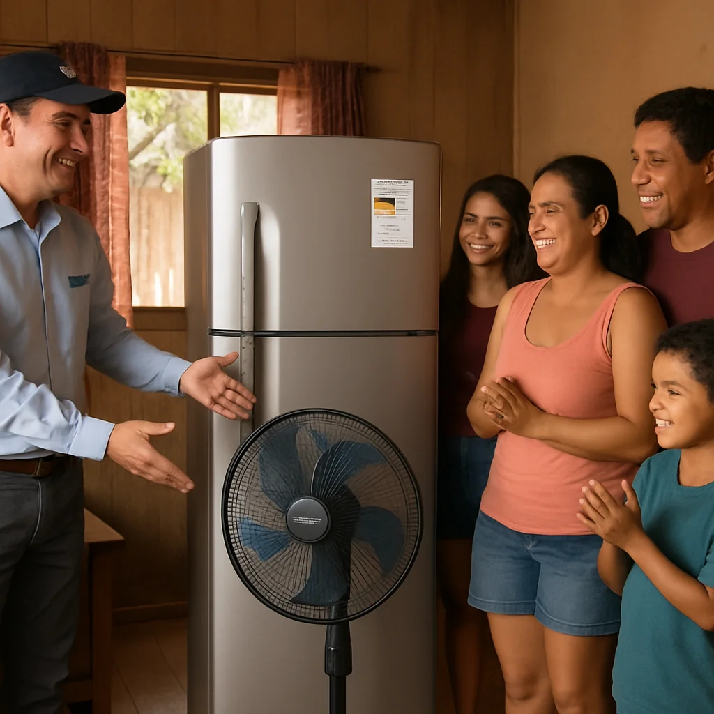 50 Famílias de Chupinguaia Recebem Geladeiras e Ventiladores Econômicos