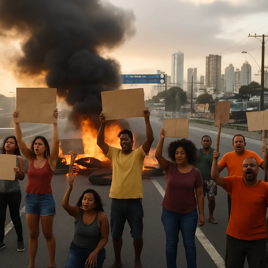 Protesto por moradia interdita PE-15 em Paulista e repercussões no Recife