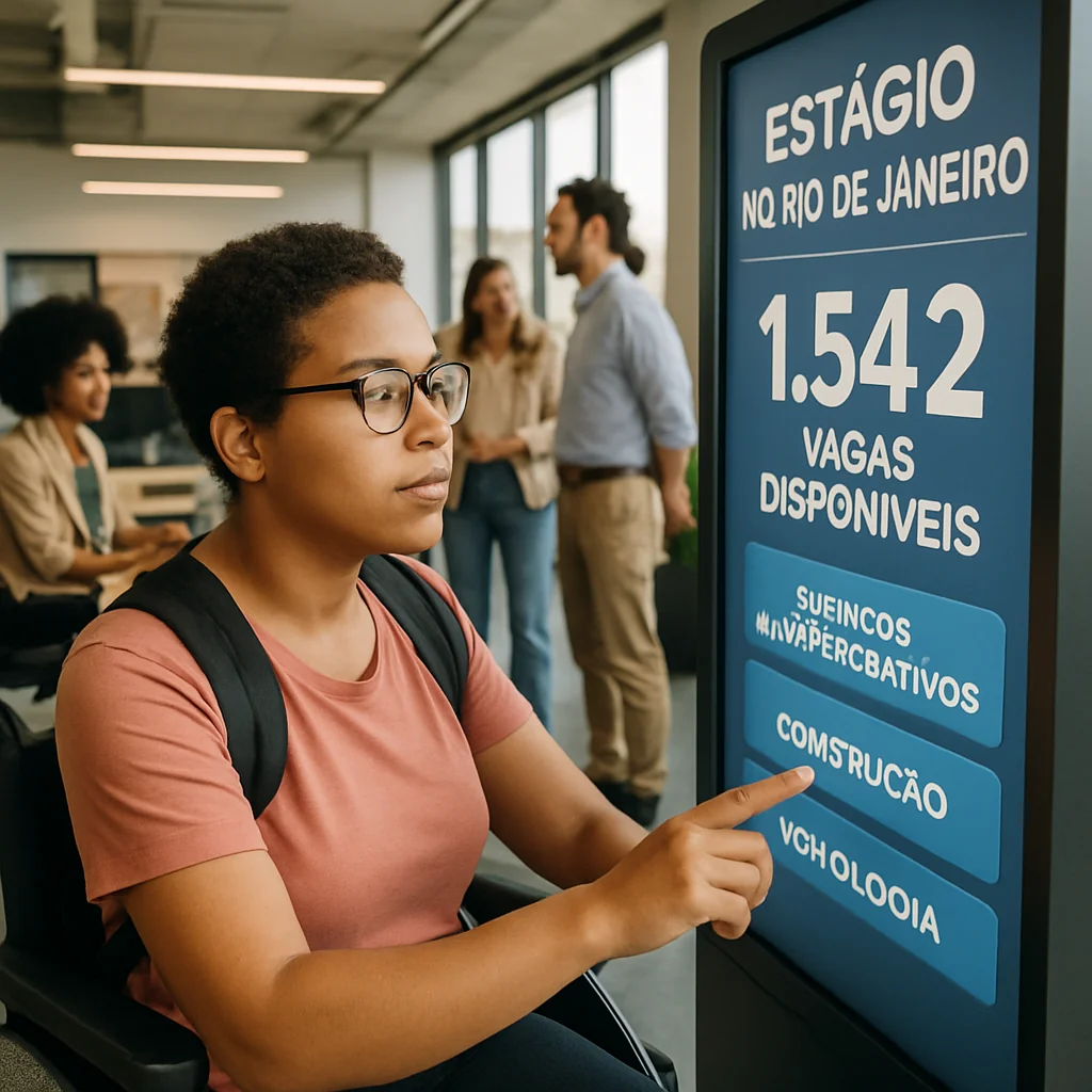 Oportunidades para estágio somam 1.542 vagas no Rio de Janeiro