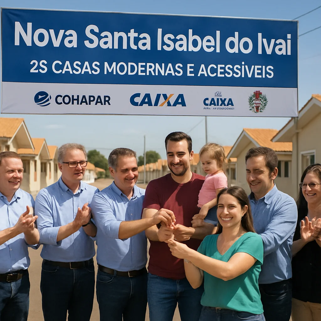 Santa Isabel do Ivaí ganha residencial Nova Santa Isabel com 25 casas subsidiadas pelo Estado