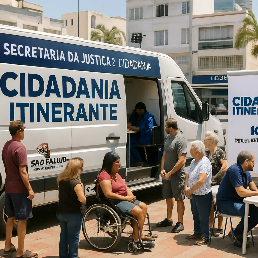 Unidade móvel do Cidadania Itinerante oferece serviços gratuitos em Tatuí